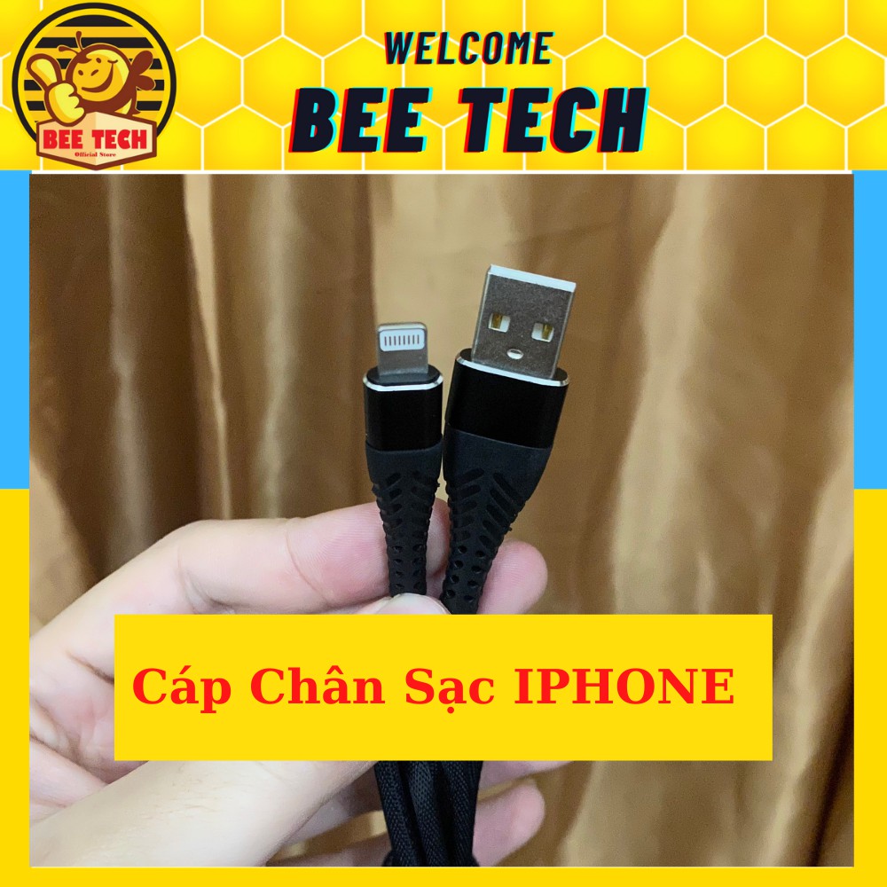 Cáp sạc nhanh, dây sạc chống gãy đầu chân Lightning, Micro USB, TypeC chính hãng - Beetech