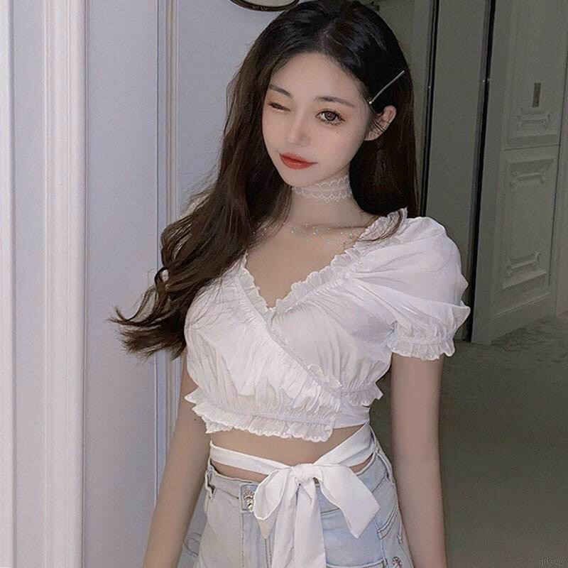 Áo croptop tay ngắn