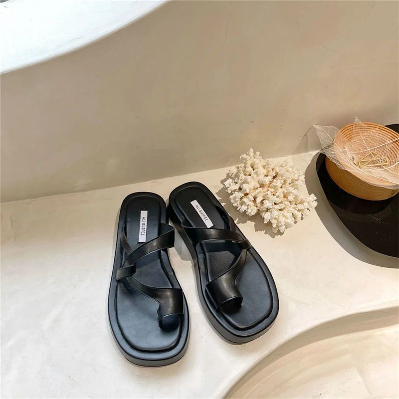 Dép Xỏ Ngón Đế Dày Thoải Mái Thời Trang Mùa Hè Cho Nữ