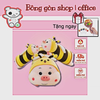 Gấu bông Heo ôm bình sữa, Hổ ôm bình sữa , gối ôm hình thú nhồi bông Hổ ôm bình sữa siêu cute