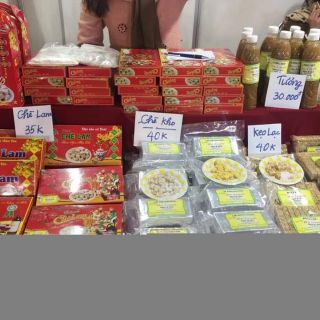 COMBO 1,5KG CHÈ LAM GẤC,TRẮNG,KẸO LẠC BỌC