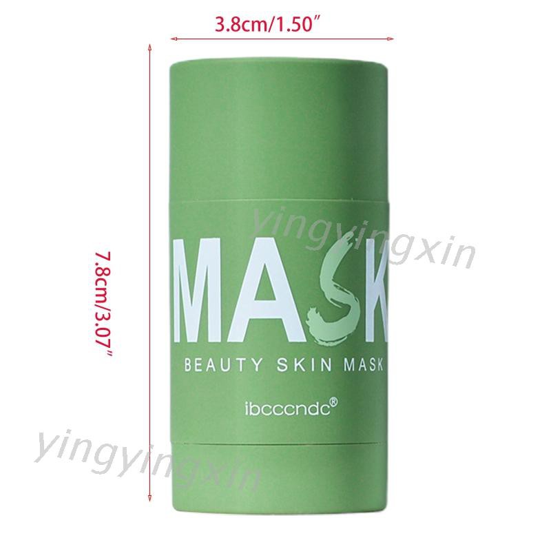 40g Green Tea Clay Facial Mask Stick Clean Pores Oil-Control Blackhead Removal