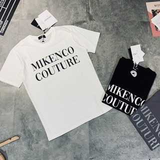 Áo thun tay lỡ unisex Mikenco chữ ngực MOSSSHOP - Áo phông nam nữ phong cách hàn quốc ulzzang form rộng 65kg | BigBuy360 - bigbuy360.vn