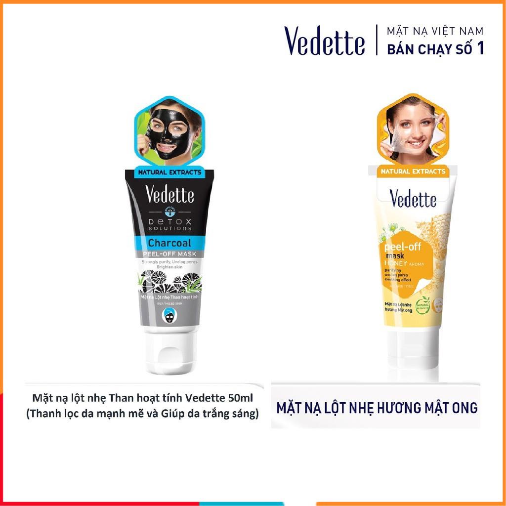 Mặt Nạ Lột Nhẹ 50ml Các Loại VEDETTE - Mịn màng và Dưỡng ẩm lâu dài