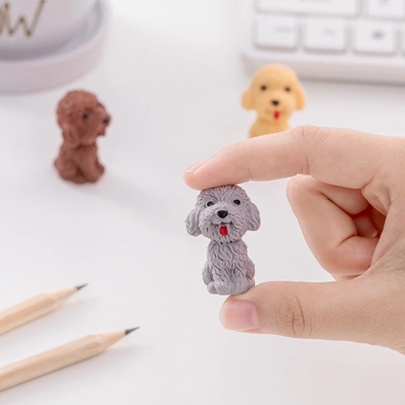 Gôm tẩy bút chì hình chú cún nhỏ gọn dễ thương cho bé