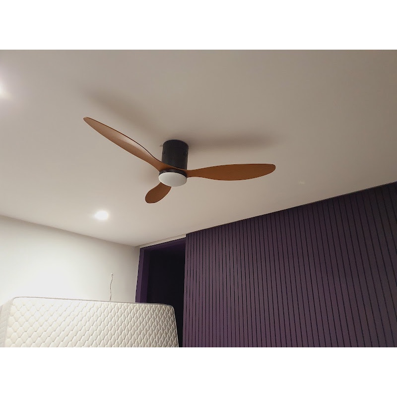 Quạt trần đèn trần thấp Trang trí Phong cách Hiện Đại  52DY-G
