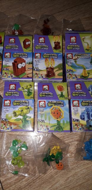 Sét lắp ráp LegoPlants War Zombies JX049 có trên 250 chi tiết