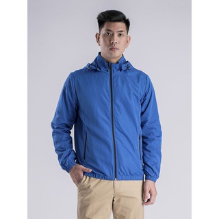 (XẢ KHO M-XL) Áo khoác gió nam hai lớp ARISTINO TAG 1150K mũ tháo rời màu xám AJK022w8