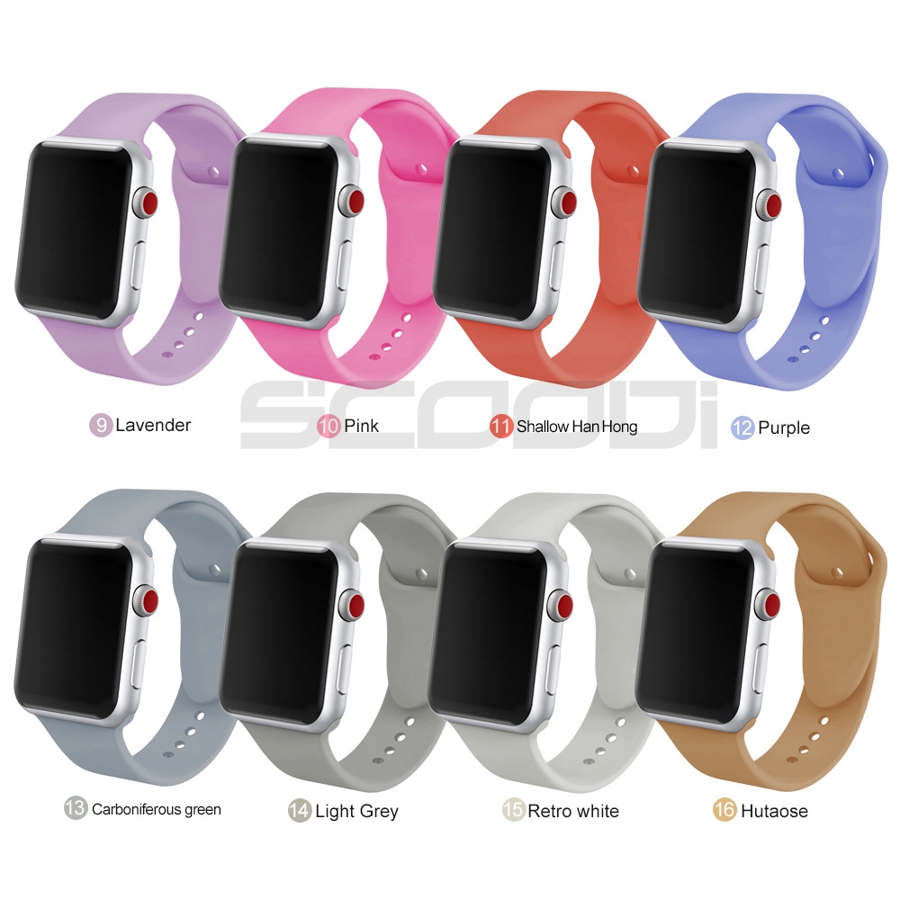 Dây đeo silicon thể thao cho đồng hồ thông minh for Apple Watch 1 / 2 / 3 / 4 / 5 / SE / 6/7 , iWatch 38mm/40mm 42mm/44mm 41mm 45mm