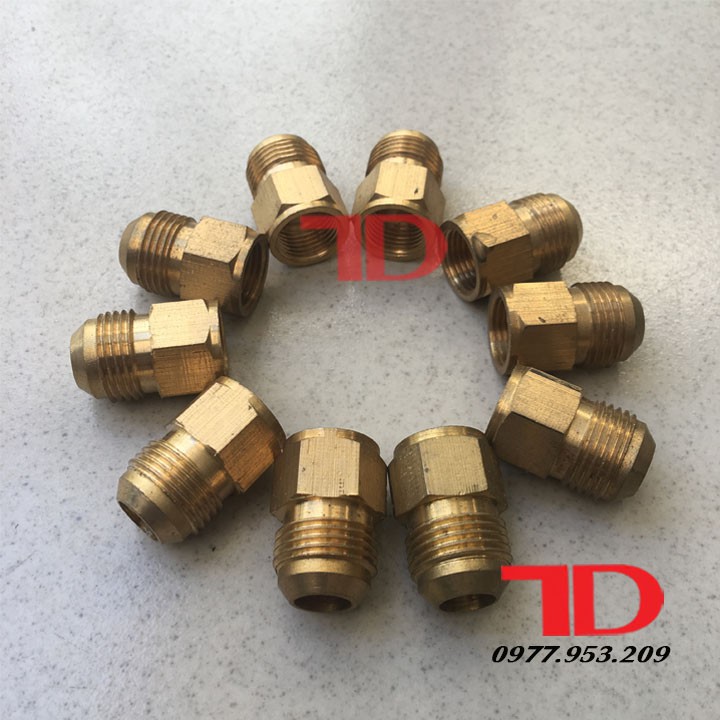 Combo 10 tán tăng ống đồng từ phi 10 lên phi 12.7 đầu cái phi 10 đầu đực phi 12.7