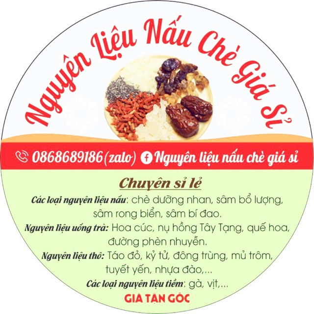 Nguyên Liệu Nấu Chè Giá Sỉ