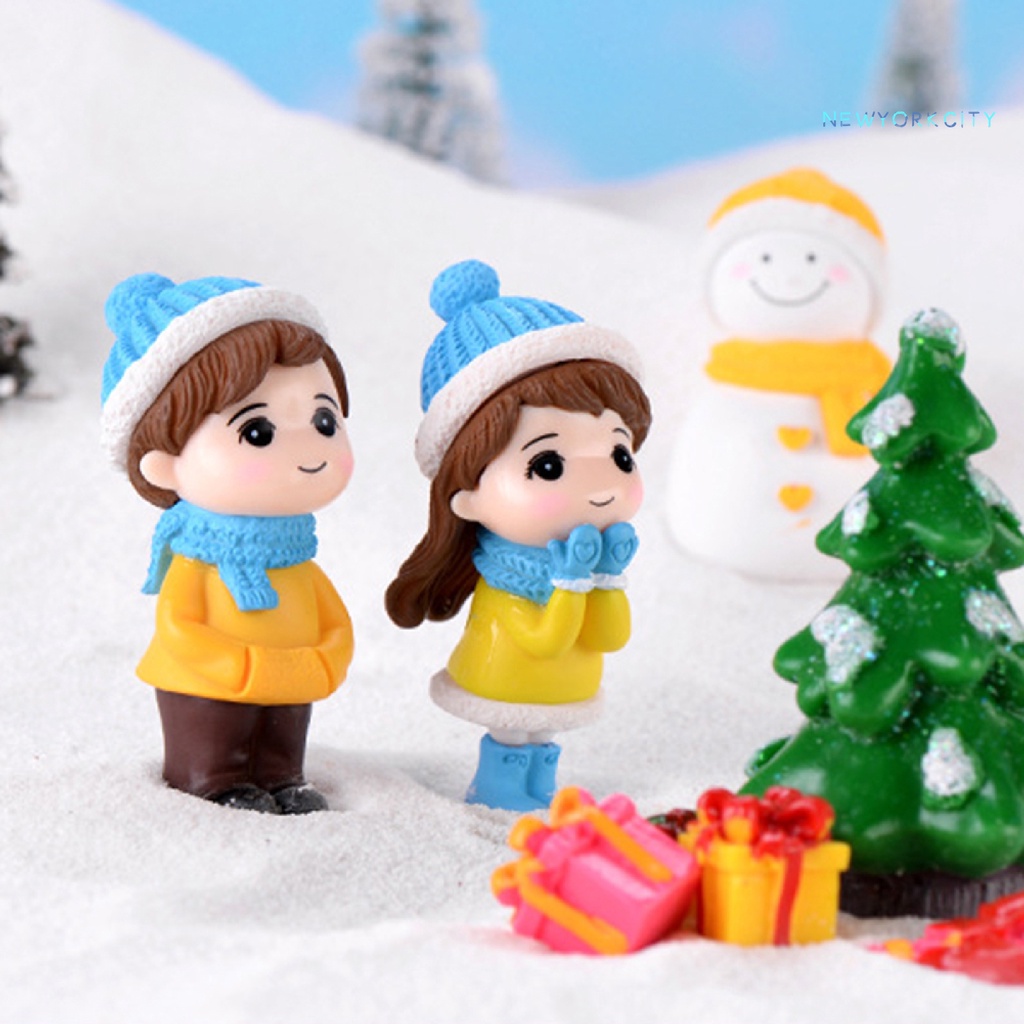 Mô Hình Người Tuyết Dễ Thương Dùng Trang Trí Tiểu Cảnh Dịp Giáng Sinh