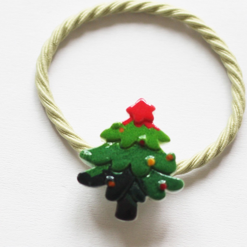 Dây thun cột tóc hình tuần lộc Santa Claus người tuyết giáng sinh năm mới cho trẻ em