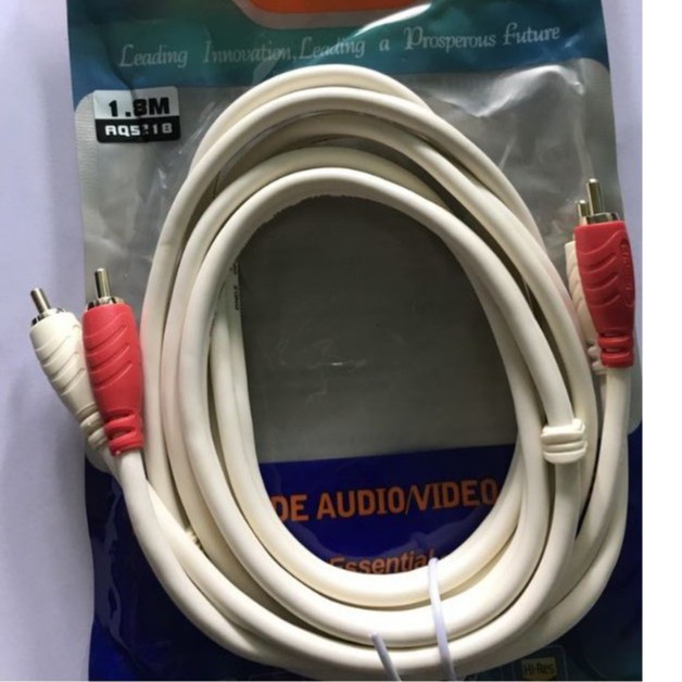 Dây loa kết nối AV 2 Ra 2 dài 1.8 mét - Hàng loại 1