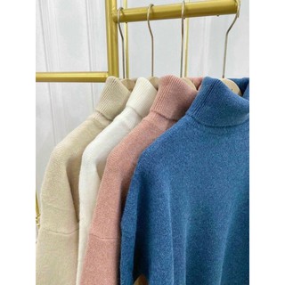 Áo len thỏ cổ lọ trơn