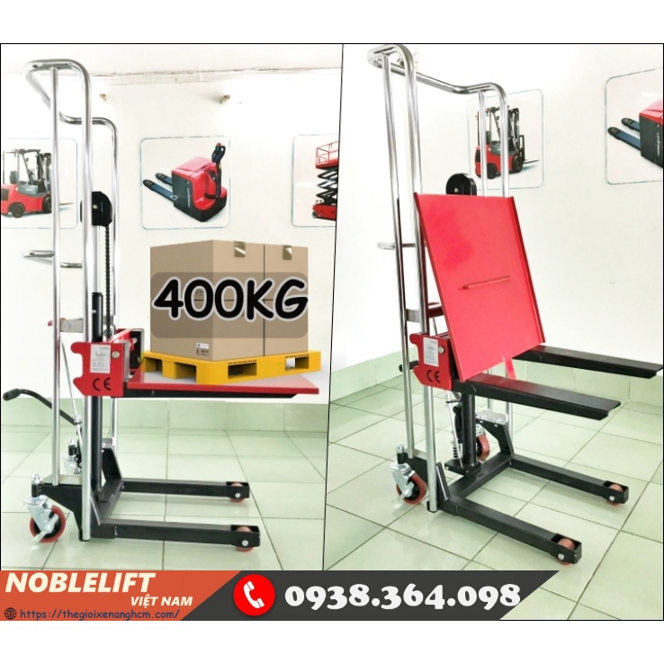 Xe Nâng Tay Cao Mini 400KG NOBLELIFT PS0415 - LIÊN HỆ : 0938.364.098 TƯ VẤN BÁO GIÁ + ĐẶT HÀNG