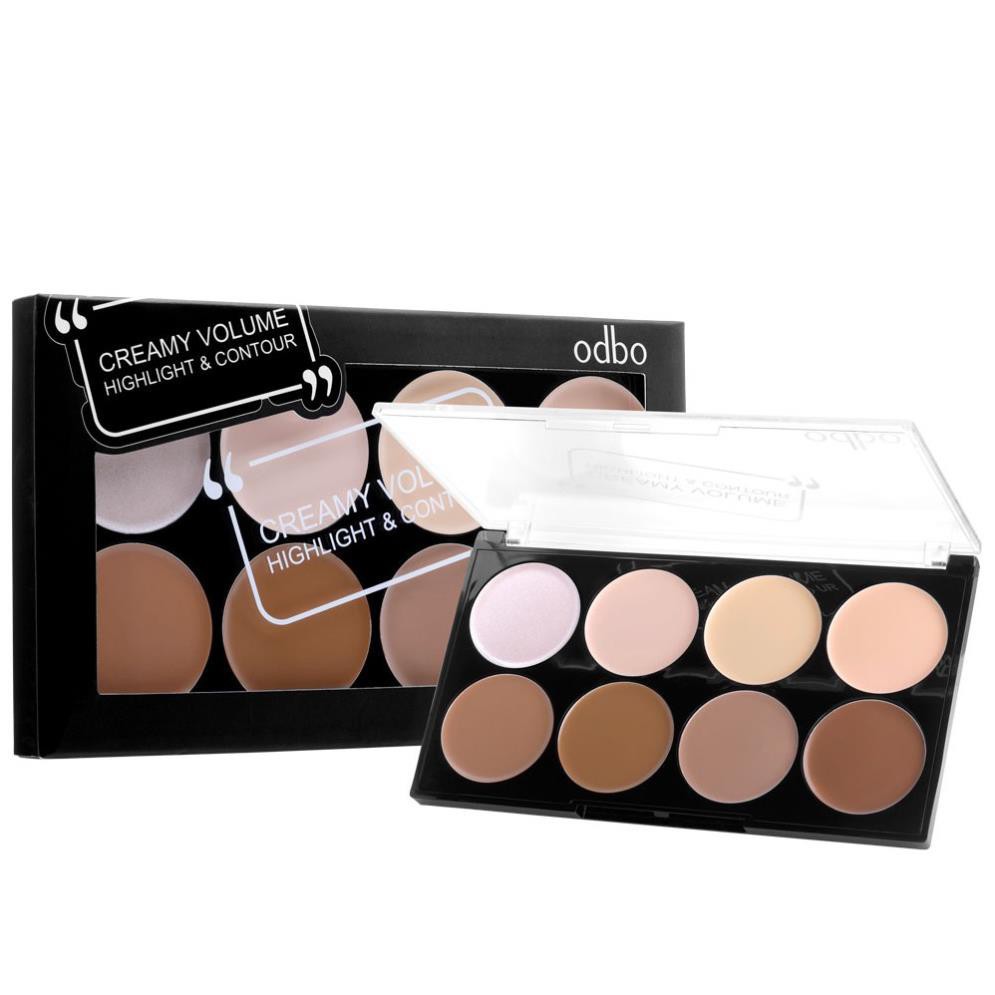 Bảng Tạo Khối Tông Nâu Odbo Highlight và Contour Pro Palette OD138