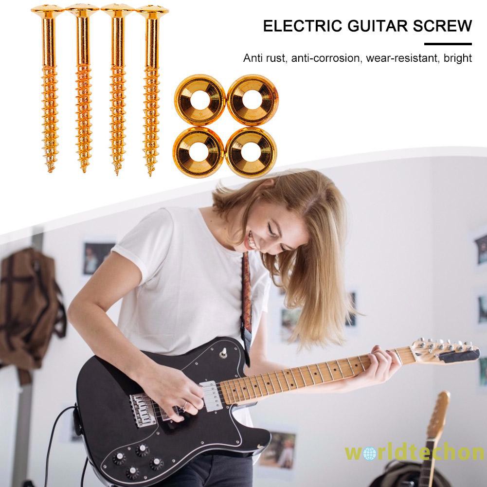 Set 8 Ốc Vít Cố Định Cổ Đàn Guitar Điện / Bass