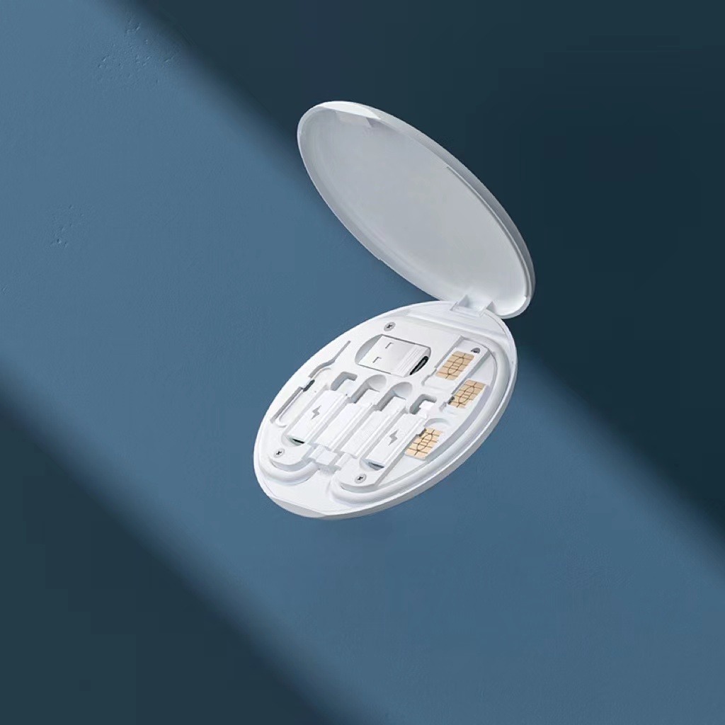 3 Cổng Sạc Thích Hợp Với Nhiều Dòng Điện Thoại Truyền Dữ Liệu 450Mbs Có Hộp Đựng Tiện Lợi 60W
