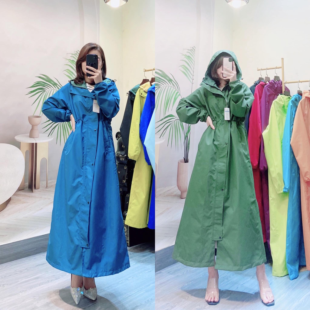 Áo mưa măng tô 2 lớp chống thấm chống gió lạnh mưa phùn thời trang nam nữ cao cấp - ao mua mangto