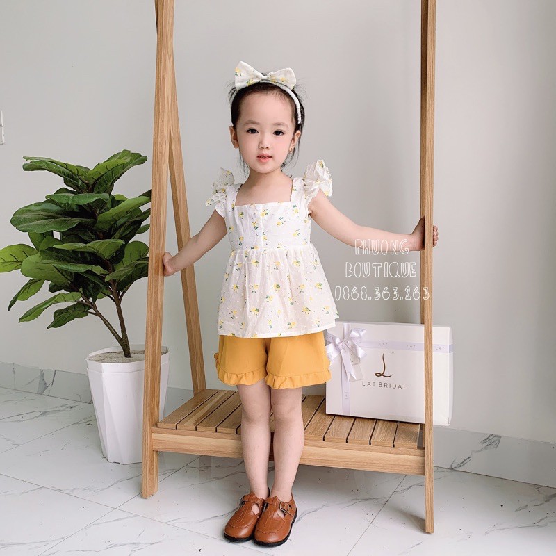 Quần áo trẻ em ROYALKIDS đồ bộ cho bé gái từ 6 - 16kg