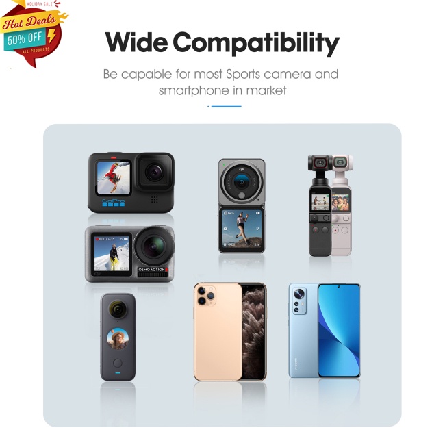 Dây Đeo Ba Lô Có Kẹp Tiện Dụng Dành Cho Máy Ảnh DJI Action 2 FIMI PALM/2 Pocket Insta360 ONE/X