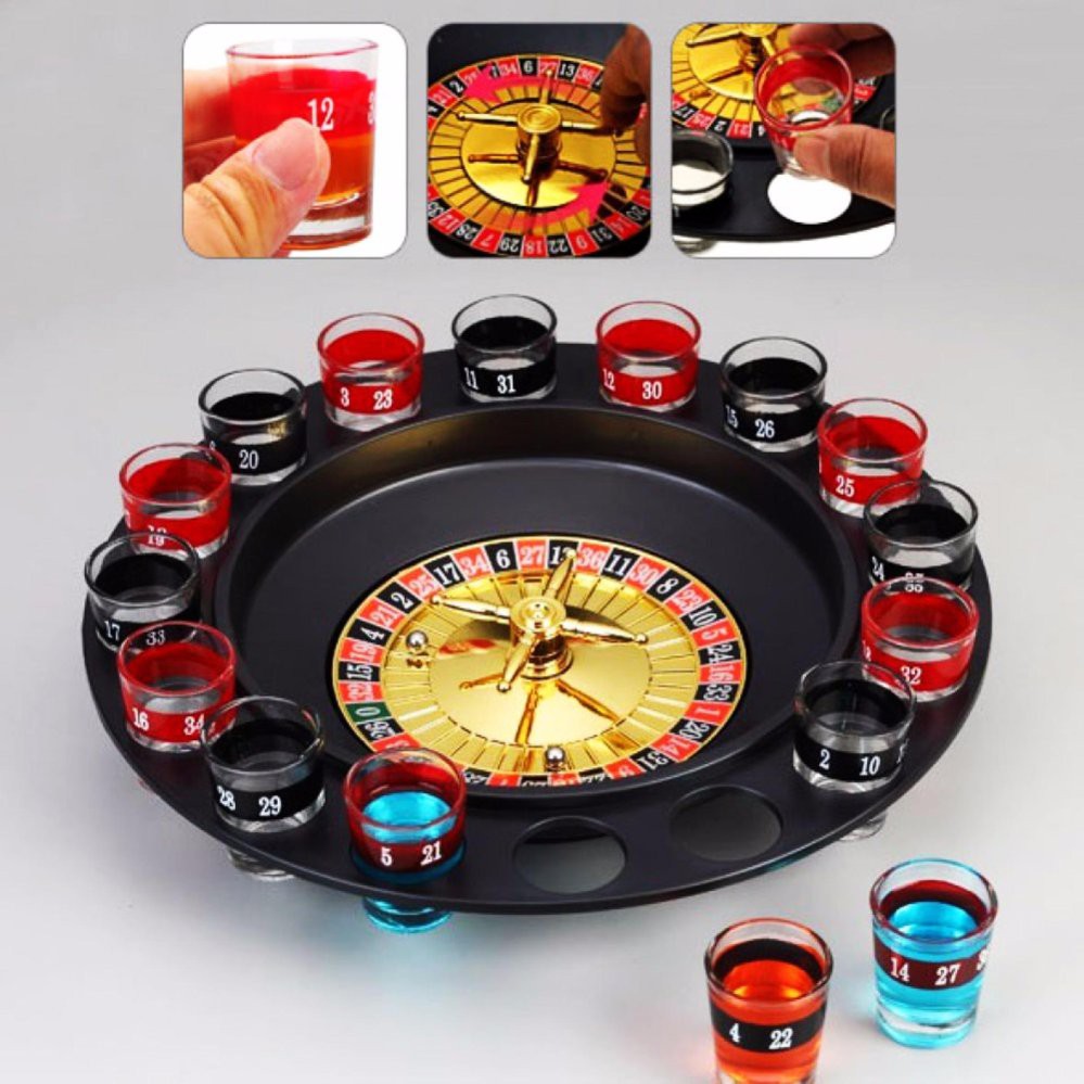 Vòng quay may mắn (Drinking Roulette Set), Vòng quay ăn chơi, uống rượu, tiệc tùng party giao lưu vui nhộn - Do_luu_niem