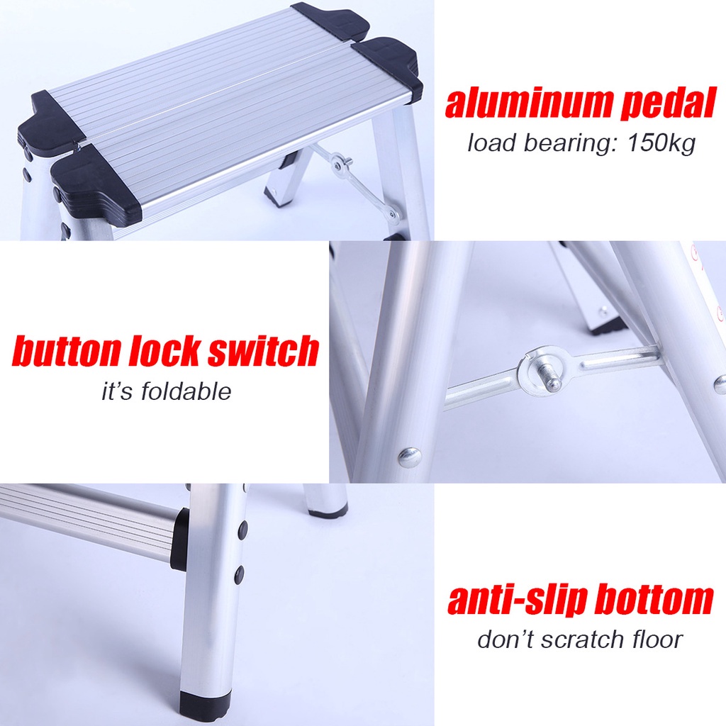Ghế Xếp 2 Bước e89417 Chịu Tải Tối Đa 28 * 27 * 34cm 150kg