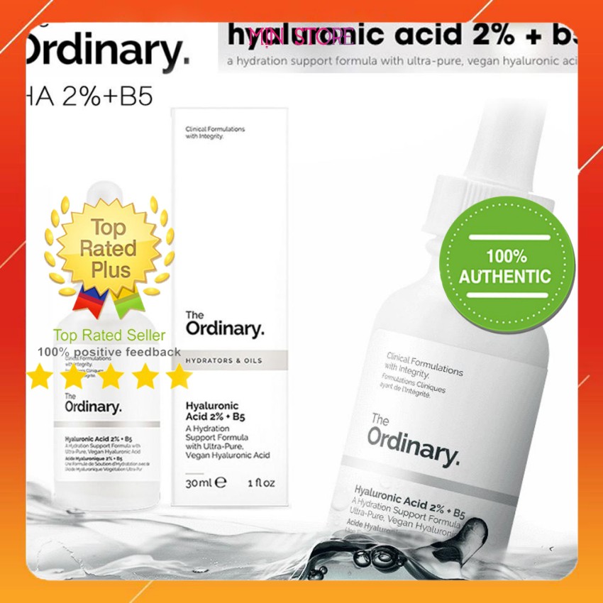 The Ordinary👉Serum Ordinary Tinh Chất Tẩy Da Chết, Dưỡng Ẩm Chuyên Sâu, Phục Hồi Da Hư Tổn Hyaluronic 2% + B5 | BigBuy360 - bigbuy360.vn