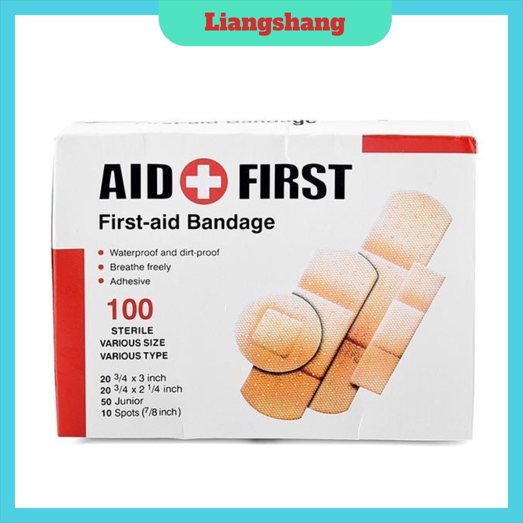 BĂNG GÂU🌸FREESHIP🌸BĂNG GẠC Y TẾ TIỆT TRÙNG AID FIRST hộp 100 cái Tuyển Sỉ