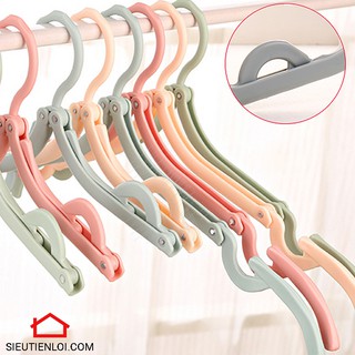 👉❣️ [SALE CỰC SỐC] Móc nhựa treo quần áo đa năng gấp gọn - Móc quần áo có kẹp thông minh