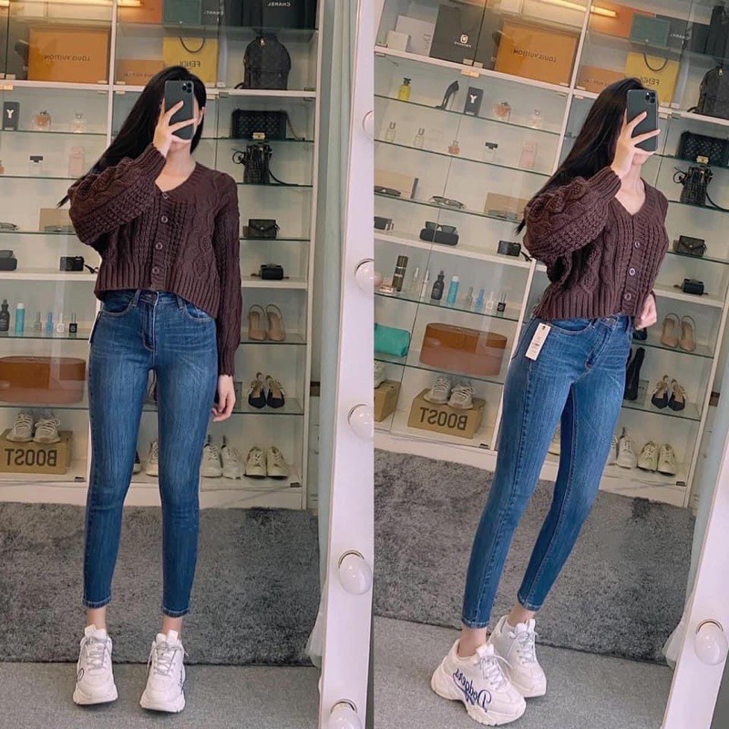 Quần Jeans Skinny 9 tấc trơn Kancan Xuất Xịn [ẢNH THẬT]