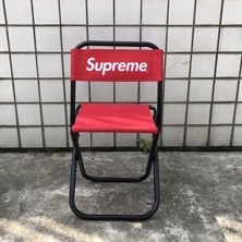 [HypeBeast] Ghế Supreme, ghế xếp Supreme mang đi cắm trại, câu cá cực Hype, khung thép, vải dù 2 màu đen, đỏ BapeVN