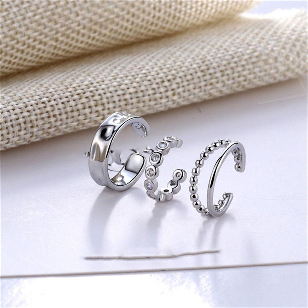 Bông Tai Thời Trang Cá Tính Có Thể Điều Chỉnh Cho Nữ|Khuyên Kẹp Tai Không Xỏ Kiểu Hình Học Đơn Giản Nhiều Màu Sắc