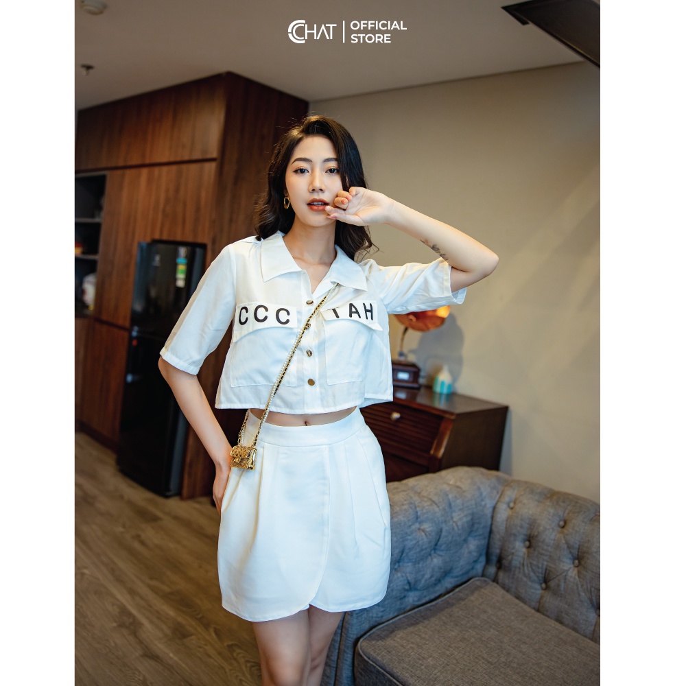 Quần short vạt chồng Cchat Clothes