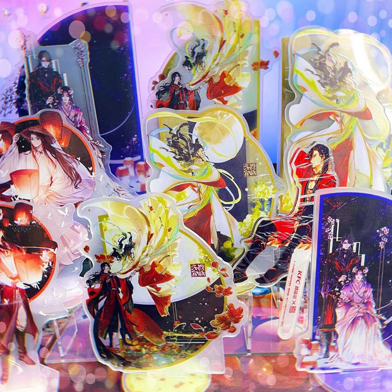 Tmdbyx Mô hình nhân vật Tian Guan Ci Fu Xie Lian Hua Cheng bằng acrylic có giá đỡ trang trí tiện dụng
