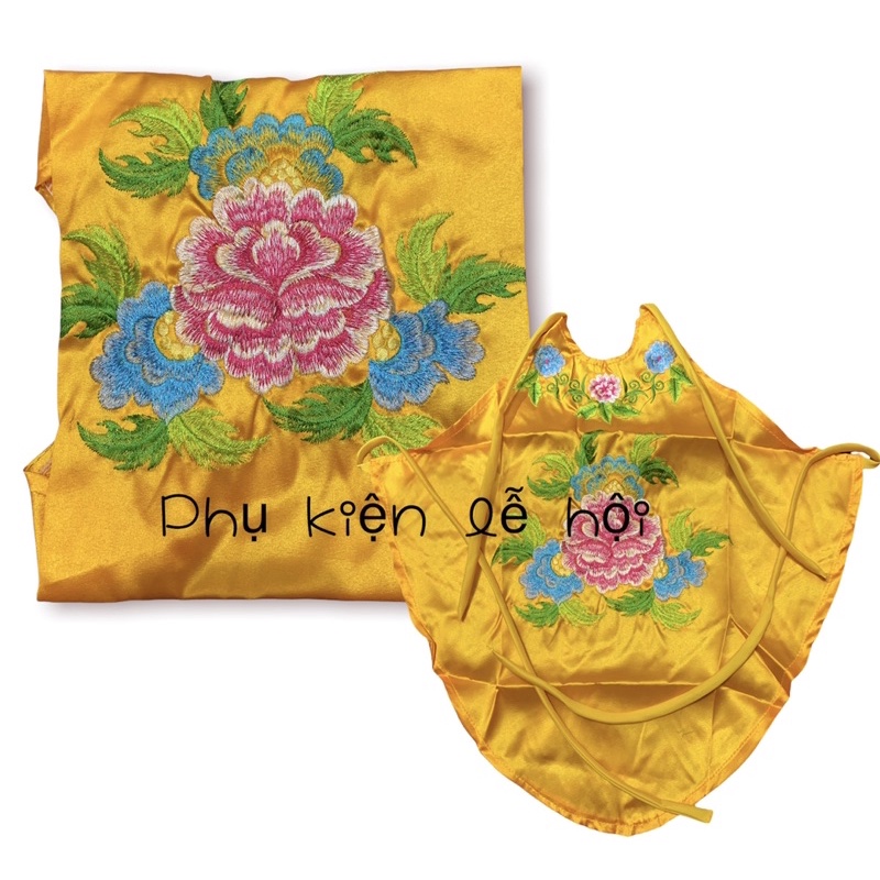 Yếm Ngực thêu, Yếm múa 🌺 CAO CẤP 🌺 thêu hoa mẫu đơn đủ màu loại to