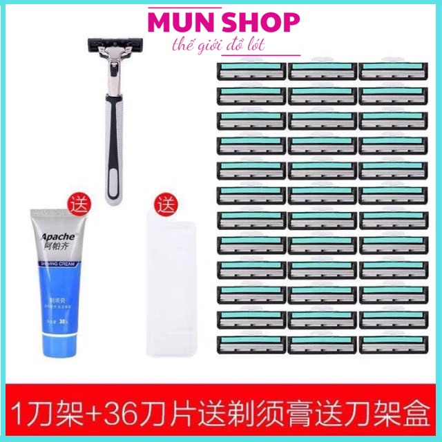 SÉT DAO CẠO RÂU 36 LƯỠI TIỆN DỤNG