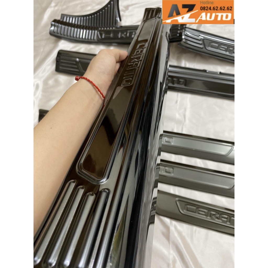 Ốp bậc cửa, Nẹp bước chân Kia Cerato 2019-2021 –  Titan tặng keo trợ dính