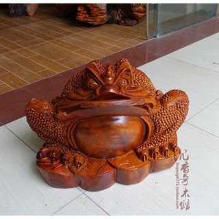 Cóc TÀI LỘC ( Thiềm Thừ ) phong thủy bằng gỗ hương ĐẸP - ĐỘC - LẠ