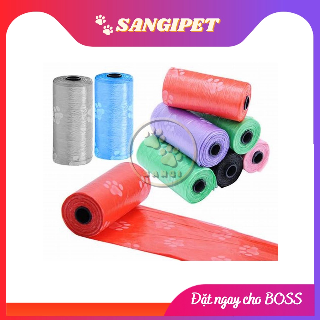 Túi rác tự hủy sinh học - Túi rác đựng phân chó mèo tiện dụng, nhỏ gọn, nhiều màu sắc