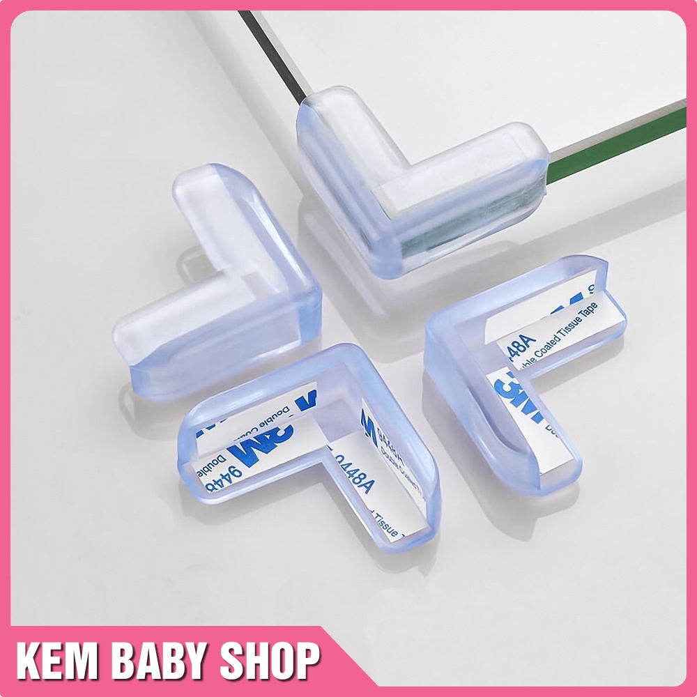 Miếng bịt góc bàn, bọc cạnh bàn silicon chống va đập an toàn cho bé