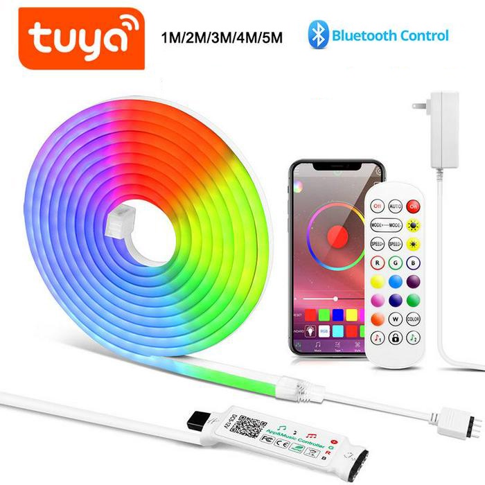 GOOGLE Dây Đèn LED Neon RGB Thông Minh Điều Khiển Từ Xa Có Thể Thay Đổi Được
