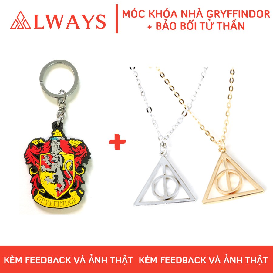 Phụ kiện phép thuật móc khóa Harry Potter kèm dây chuyền Bảo bối tử thần - Trang phục, phụ kiện hóa trang phù thủy