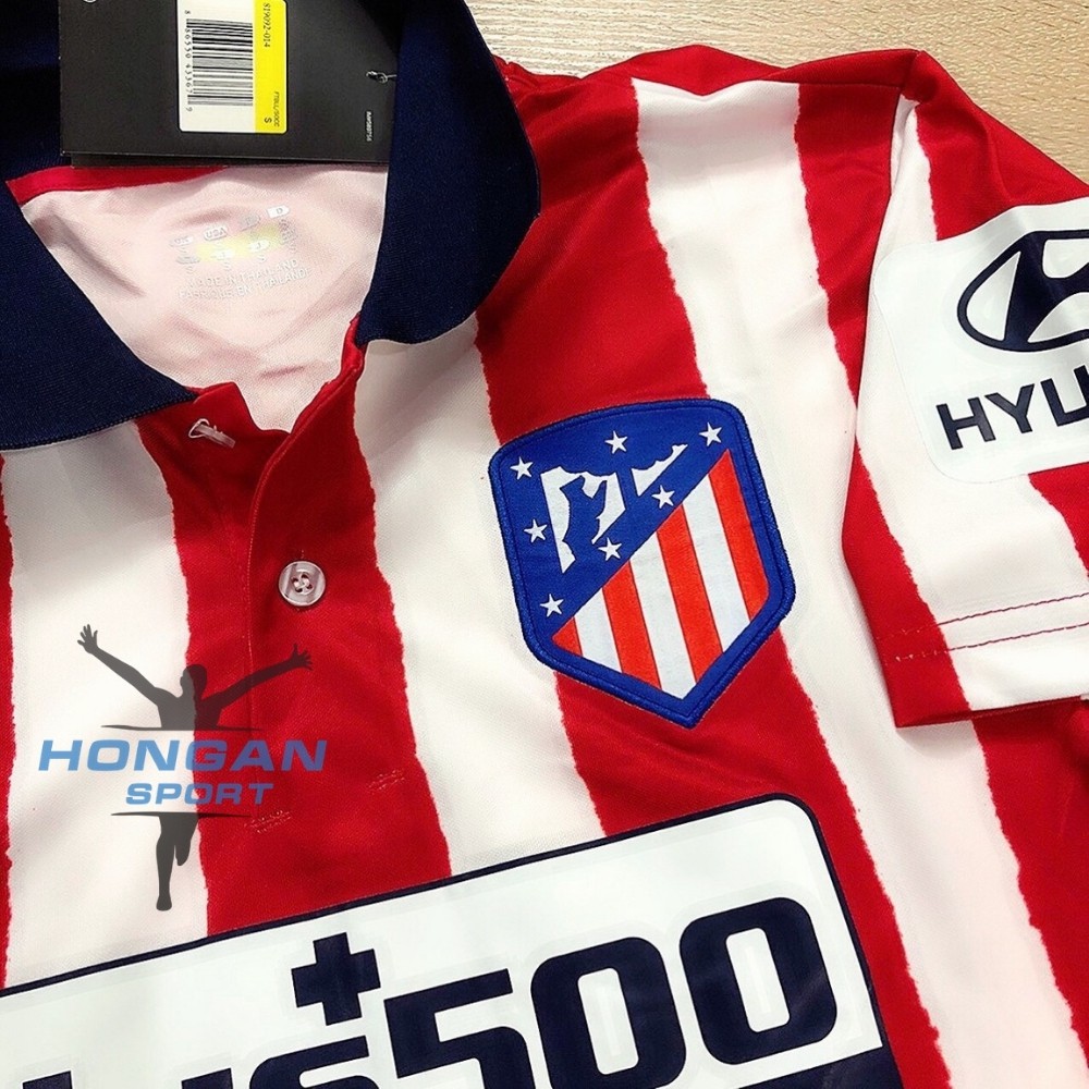 [CAO CẤP] Áo Bóng Đá Thể Thao Đá Banh CLB Atletico Madrid Đỏ Sân Nhà Chất Polyester Hàng Thailand - HỒNG ÂN SPORTS