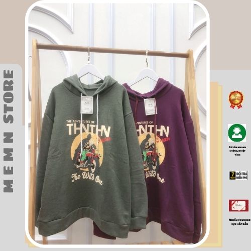 Áo hoodie tin tin chạy xe MEMN 693