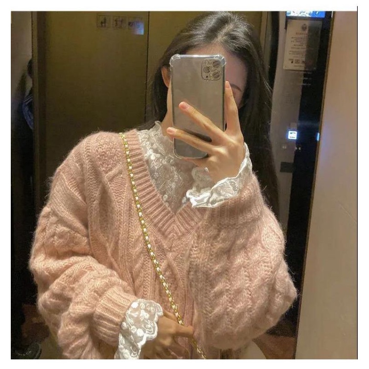 Áo Ren Kiểu Mỏng Một Lớp Mặc Kèm Áo Len, Gile Phong Cách Bánh Bèo Dễ Thương ❤️