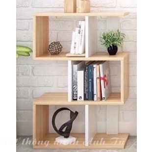 Kệ gỗ ziczac trang trí, kệ sách thông minh, cho ngôi nhà của bạn thêm phần sang trọng chất gỗ MDF dày 12mm