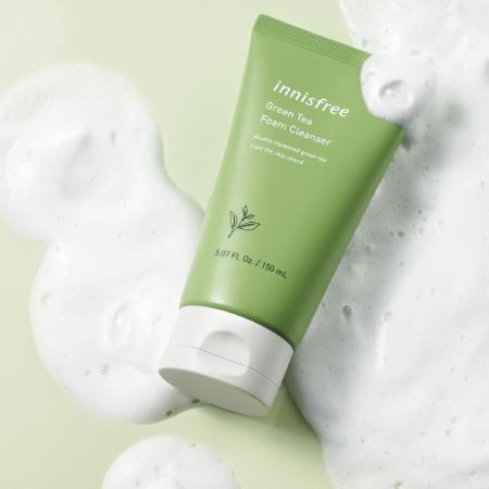 Sữa rửa mặt trà xanh Innisfree GREEN TEA CLEANSING FOAM 150ml. | BigBuy360 - bigbuy360.vn
