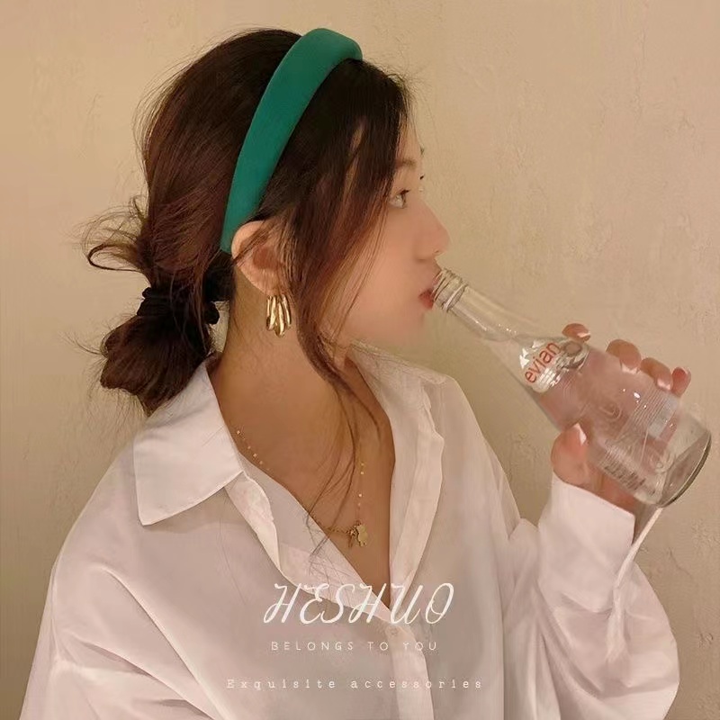 iF YOU Dây Cột Tóc Scrunchies Màu Kẹo Thiết Kế Tinh Tế Cho Nữ